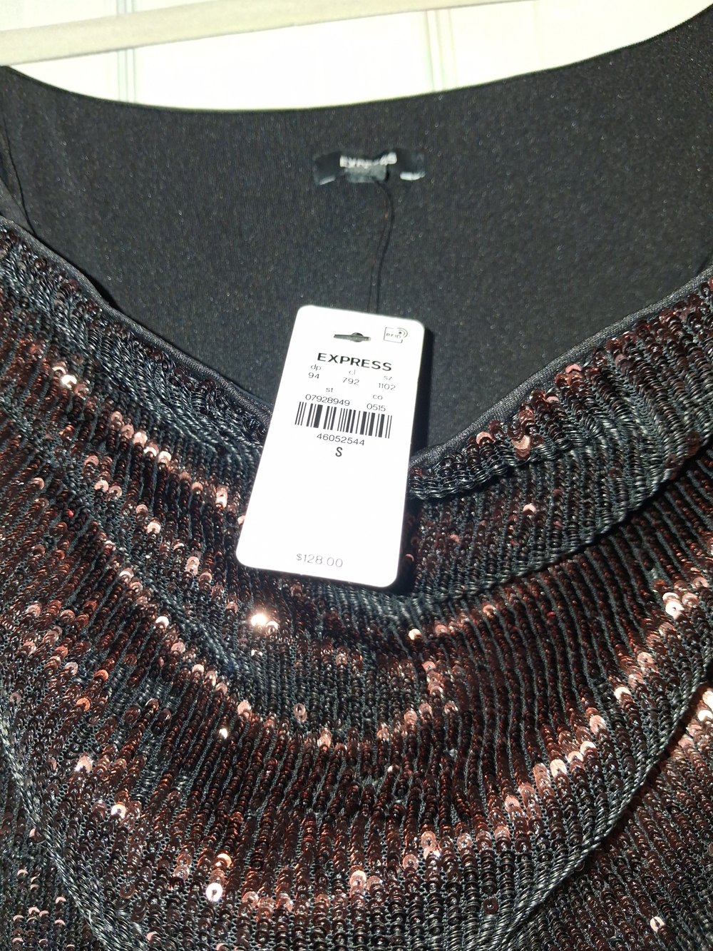 Express Strapless Sequin Jumpsuit